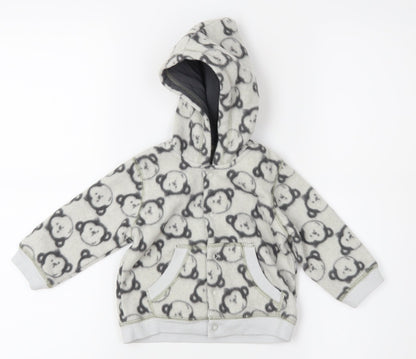 George Baby Grey   Pullover Jumper Size 6-9 Months  - Monkeys