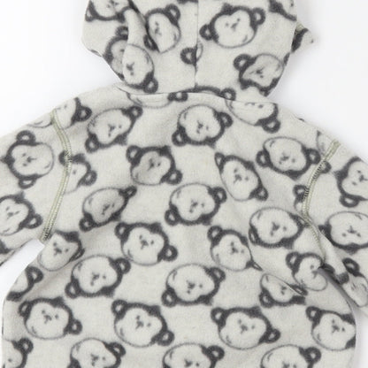 George Baby Grey   Pullover Jumper Size 6-9 Months  - Monkeys