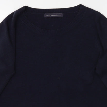 M&S Womens Blue   Pullover Jumper Size 10