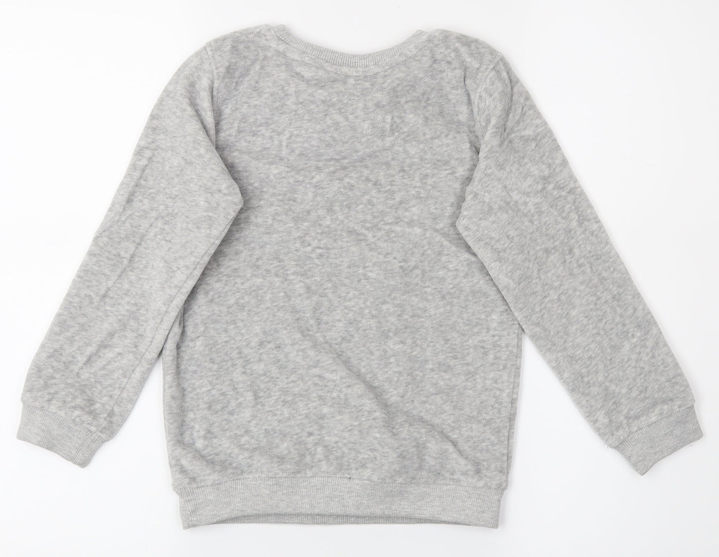 George Girls Grey   Pullover Jumper Size 6-7 Years  - Good Vibes