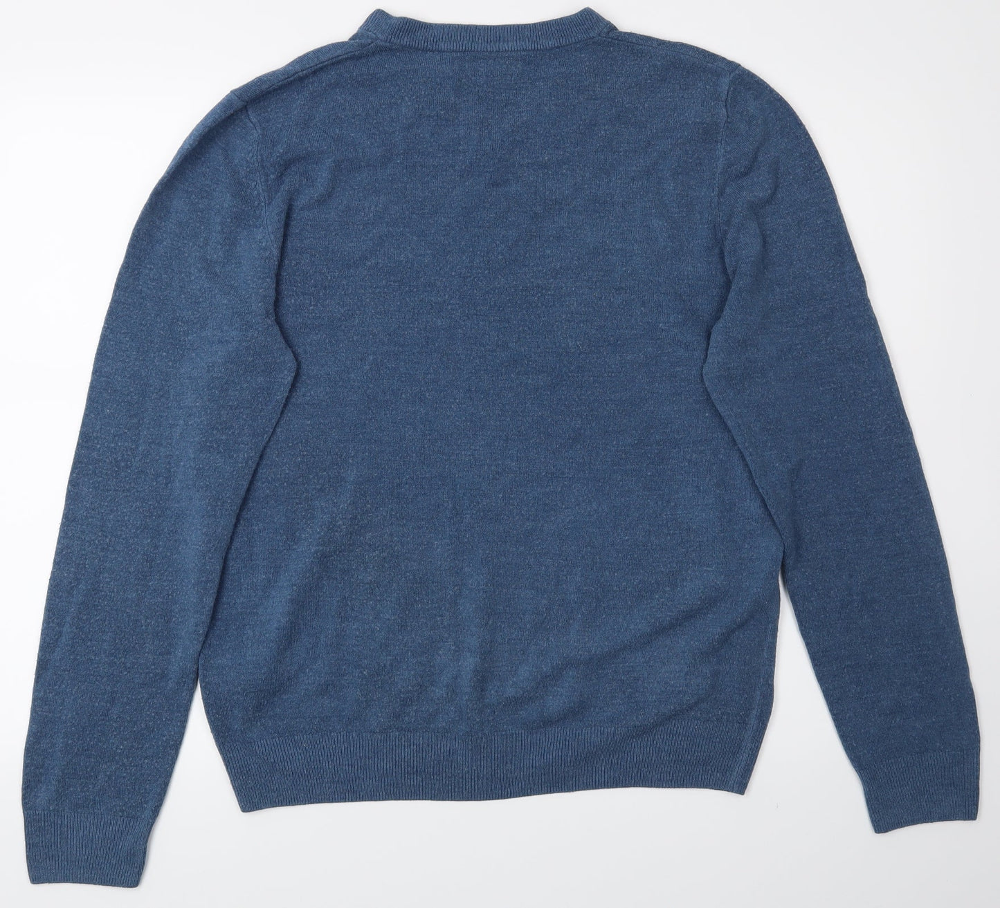 M&S Mens Blue   Pullover Jumper Size L