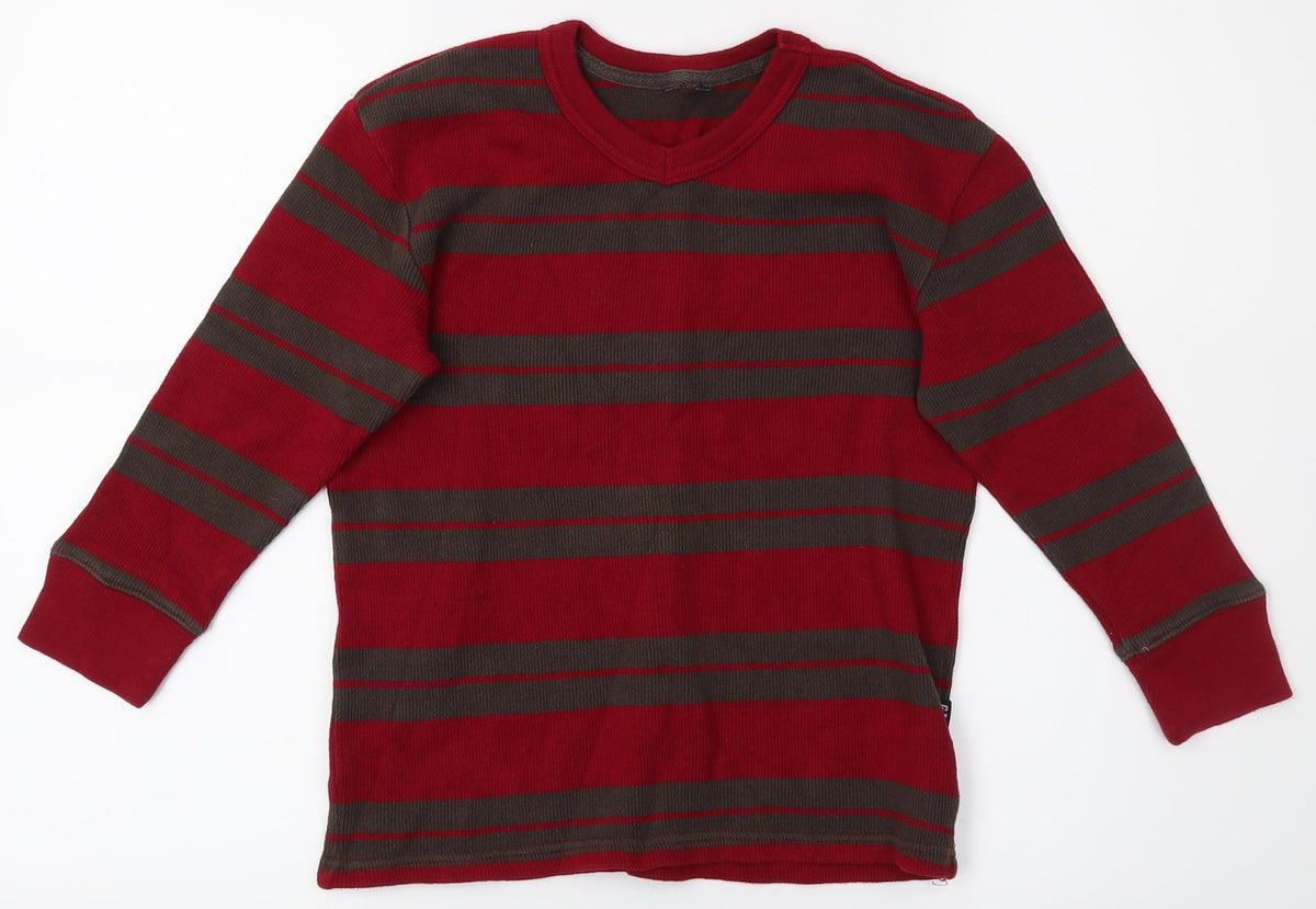 Gap Boys Red Striped  Pullover Jumper Size 4-5 Years
