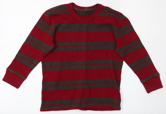 Gap Boys Red Striped  Pullover Jumper Size 4-5 Years
