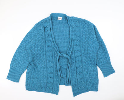 casual comfort Womens Blue   Cardigan Jumper Size 24