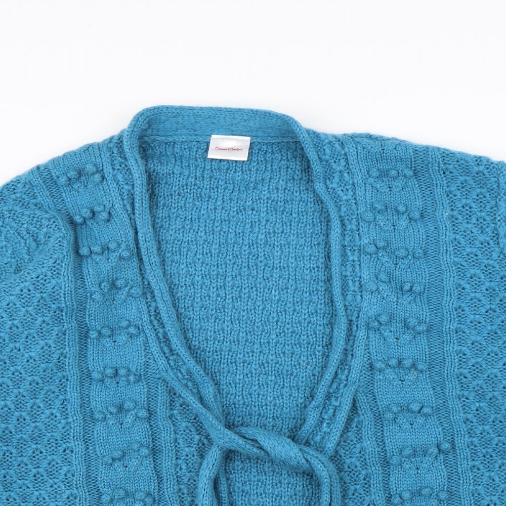casual comfort Womens Blue   Cardigan Jumper Size 24