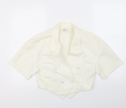 snob Womens Ivory   Jacket  Size 12