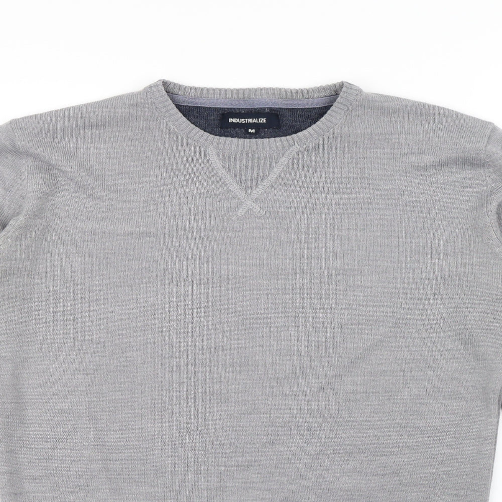 Industralize Mens Grey   Pullover Jumper Size M