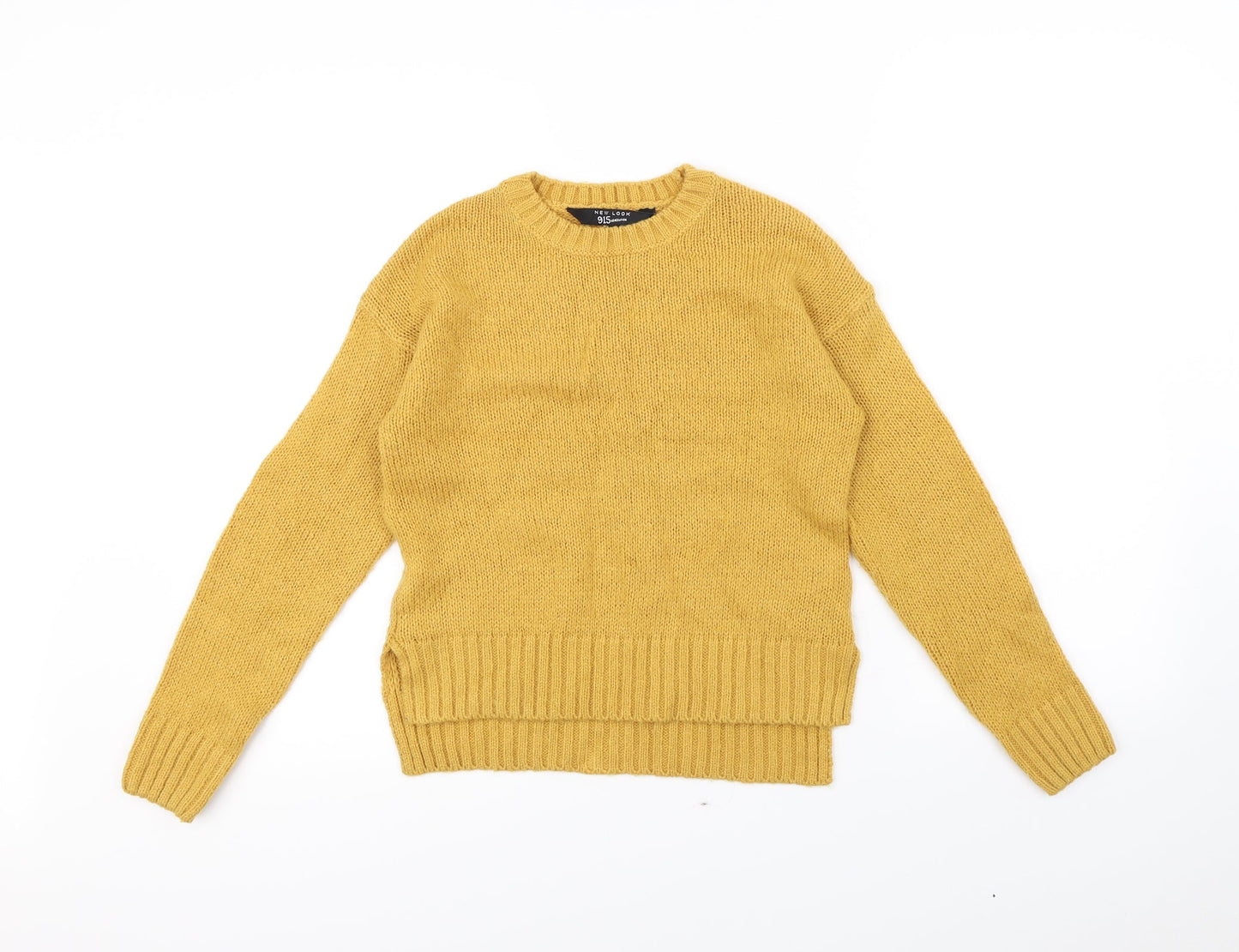 New Look Girls Yellow   Pullover Jumper Size 12 Years