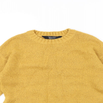 New Look Girls Yellow   Pullover Jumper Size 12 Years