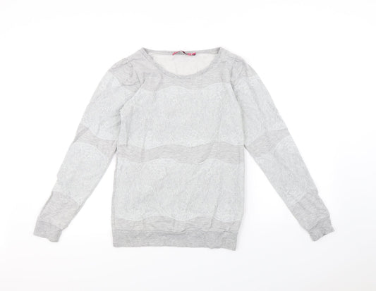 Boohoo Womens Grey   Pullover Jumper Size 10