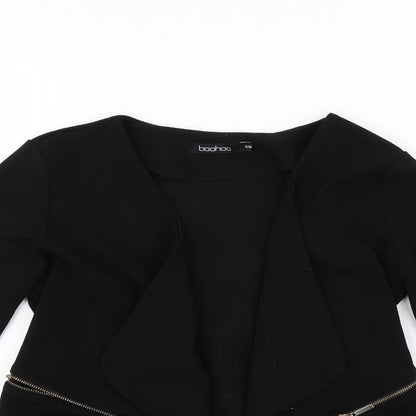 Womens UK Size S Boohoo Black Jacket