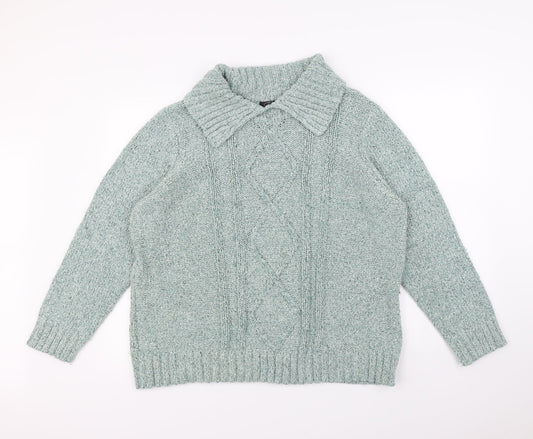 BM Womens Green   Pullover Jumper Size XL