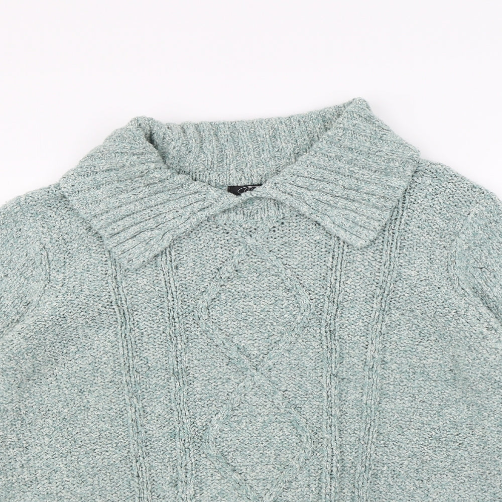 Bonmarché Womens Green Pullover Jumper Size XL