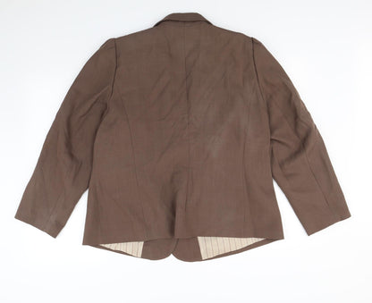 essence Womens Brown   Jacket Blazer Size 20  - Shoulder Pads