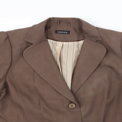 essence Womens Brown   Jacket Blazer Size 20  - Shoulder Pads