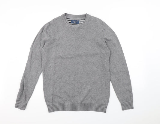 Atlantic Bay Mens Grey   Pullover Jumper Size S