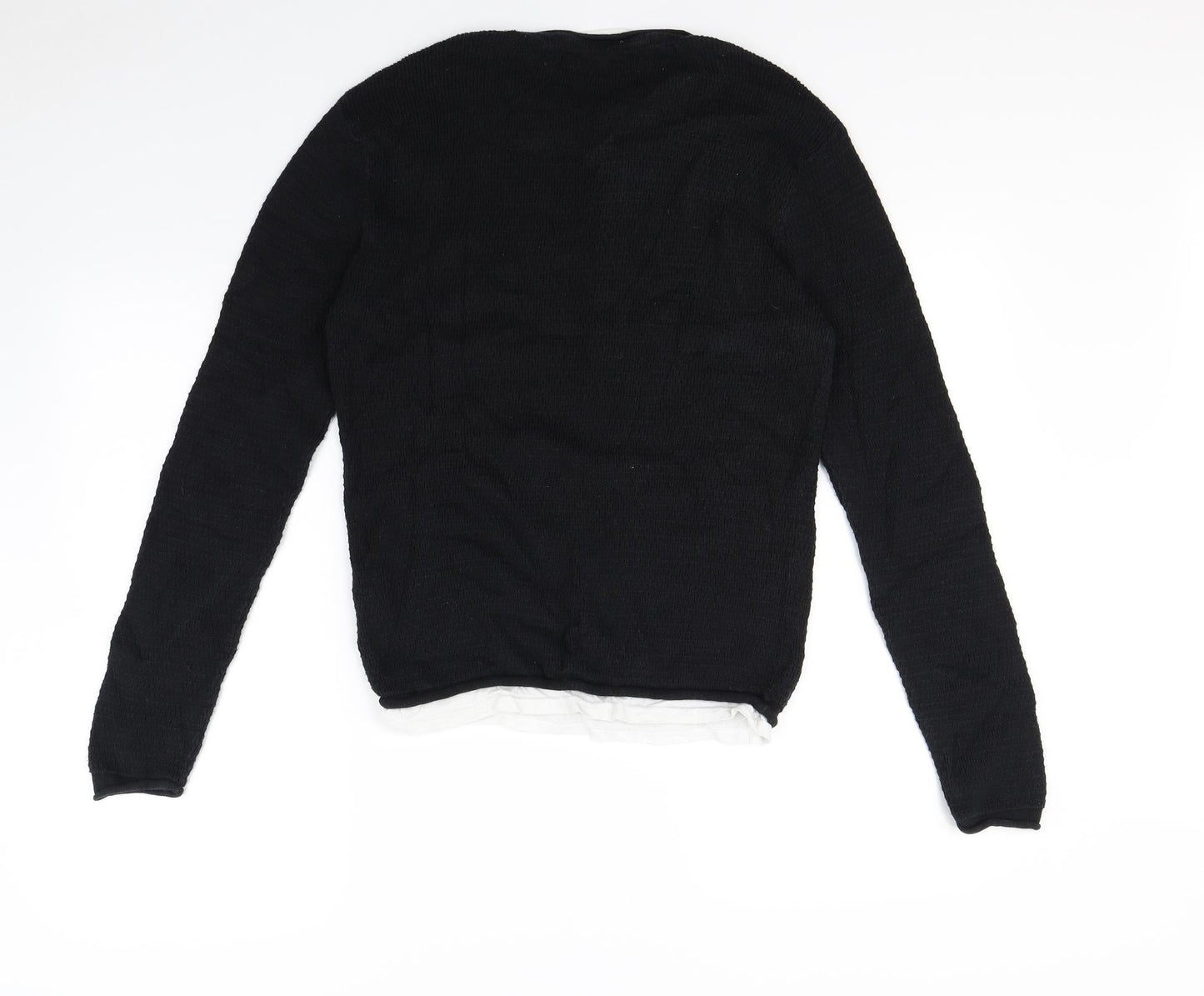 Brave Soul Mens Black   Pullover Jumper Size M