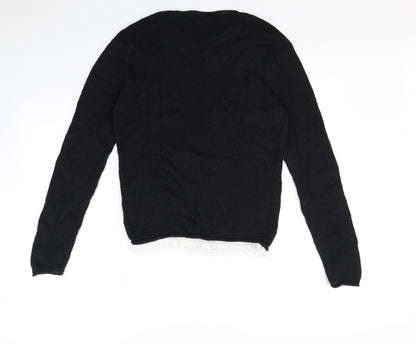Brave Soul Mens Black   Pullover Jumper Size M