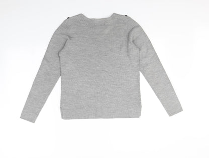 Papaya Womens Grey   Pullover Jumper Size S
