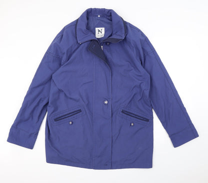 Womens UK Size 16 Debenhams Blue Rain Coat