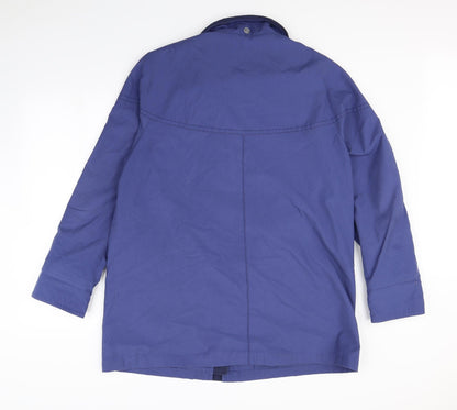 Womens UK Size 16 Debenhams Blue Rain Coat