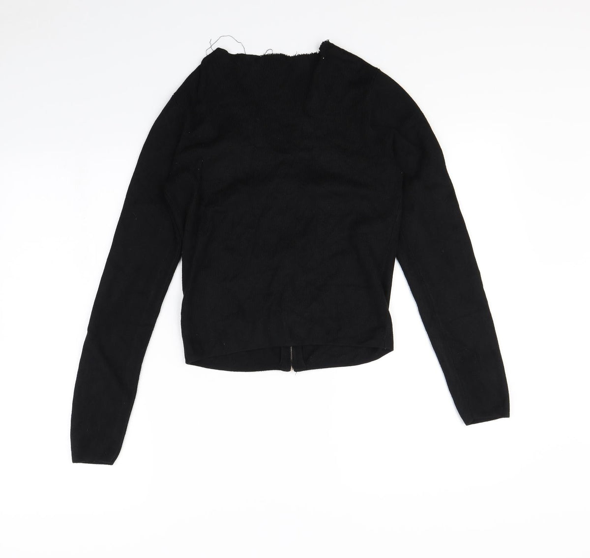 New Look Womens Black   Full Zip Jumper Size 10