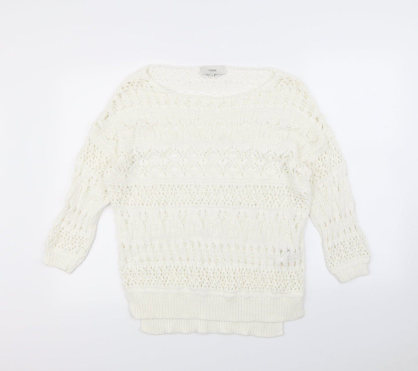 NEXT  Womens White   Pullover Jumper Size M