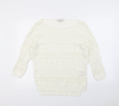 NEXT  Womens White   Pullover Jumper Size M