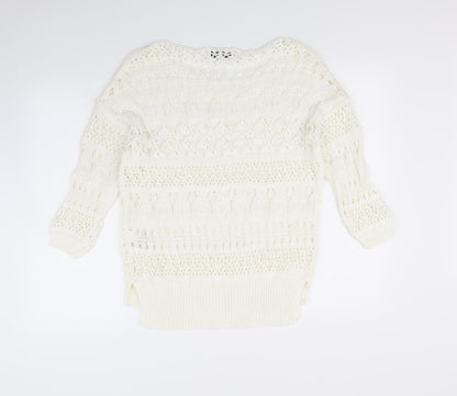 NEXT  Womens White   Pullover Jumper Size M