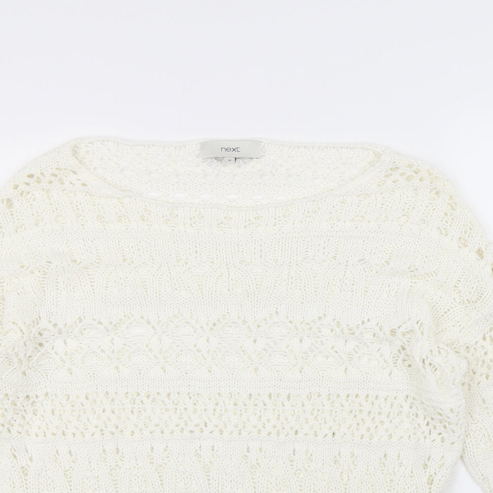 NEXT  Womens White   Pullover Jumper Size M