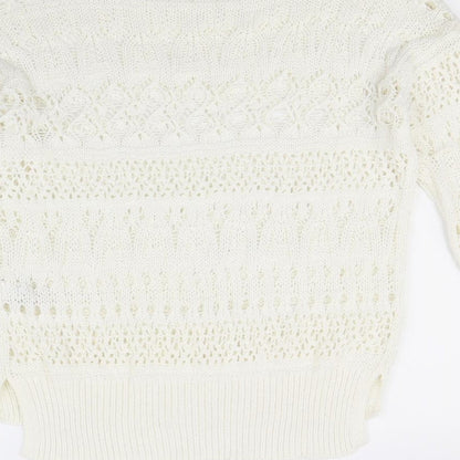 NEXT  Womens White   Pullover Jumper Size M