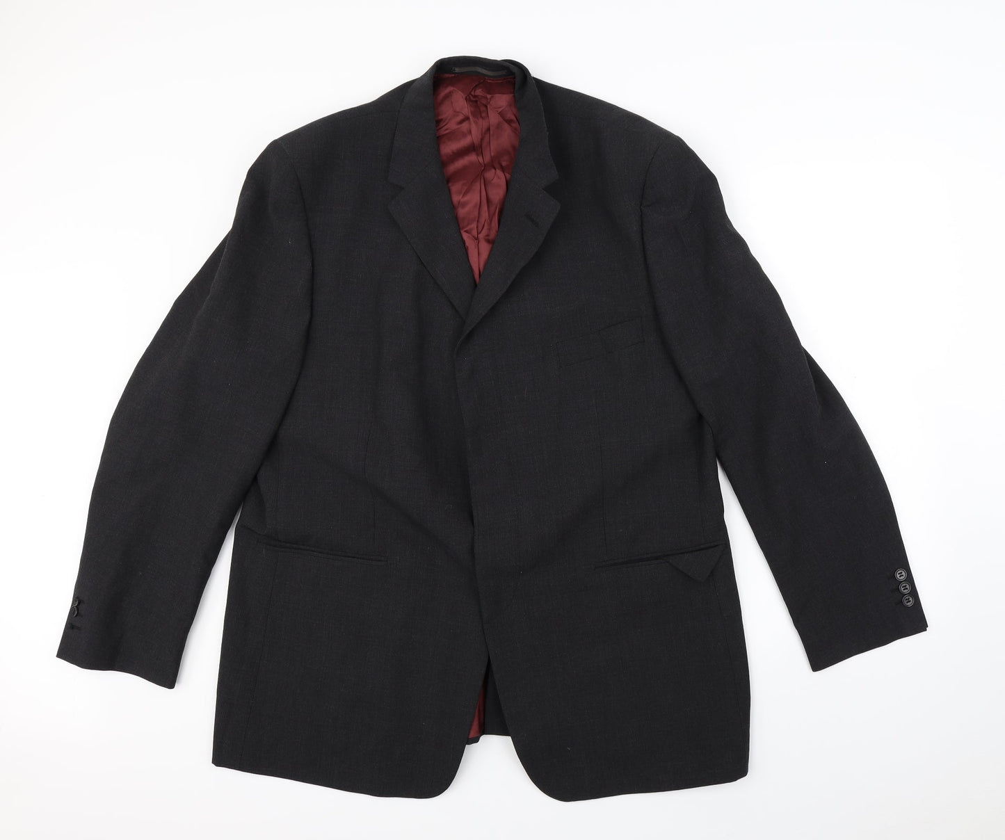 Mens UK Size L Preworn Regular Black Suit Jacket