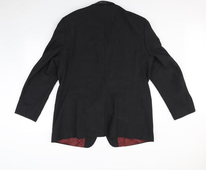 Mens UK Size L Preworn Regular Black Suit Jacket