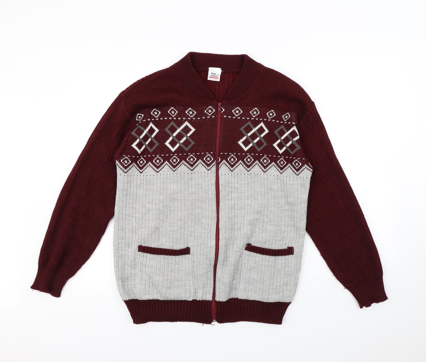 Preworn Mens Red   Full Zip Jumper Size M