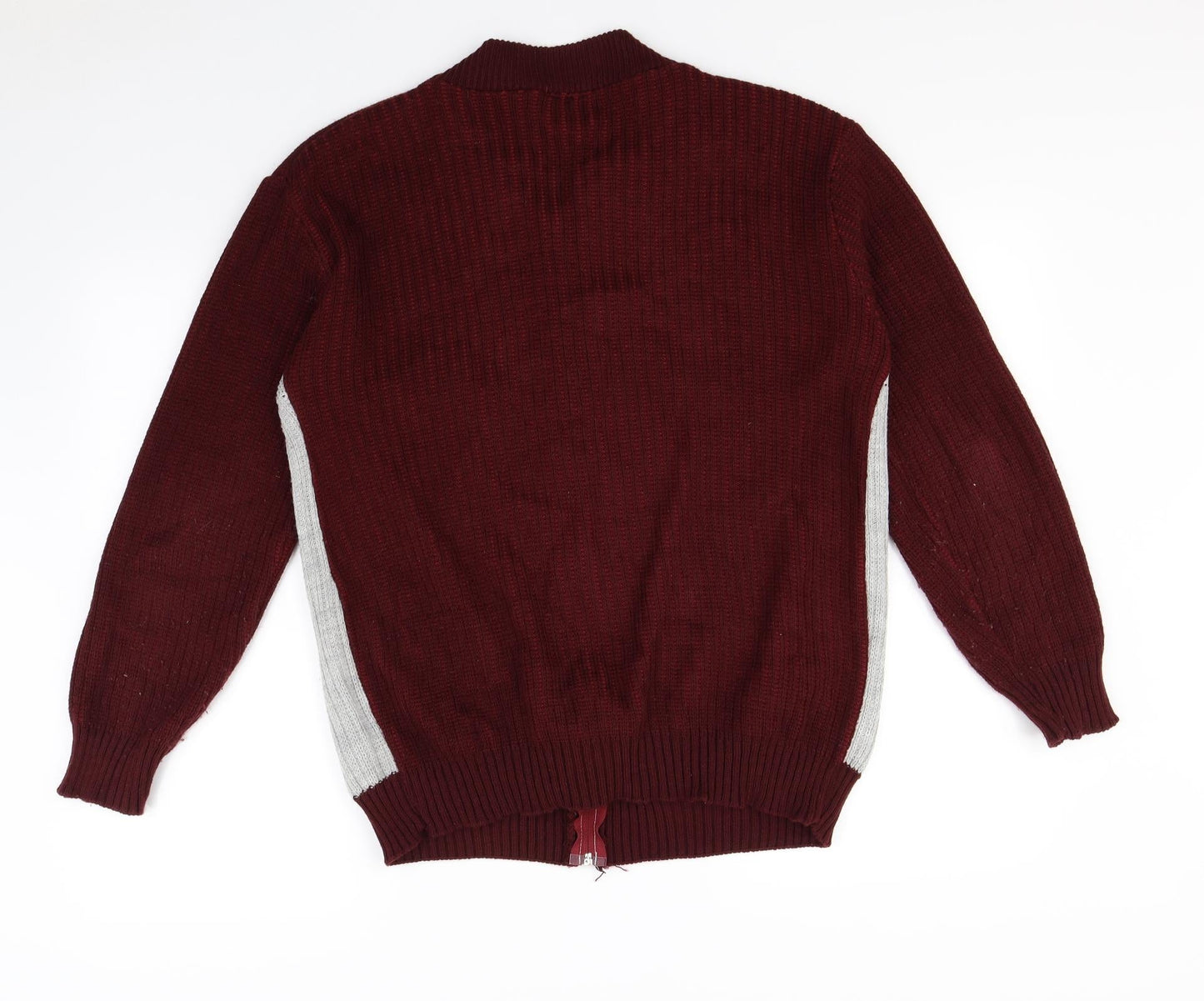 Preworn Mens Red   Full Zip Jumper Size M