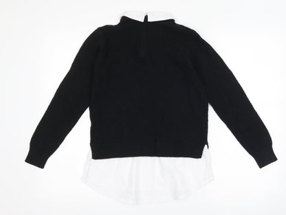 F&F Girls Black   Basic Blouse Size 11-12 Years  - School Wear
