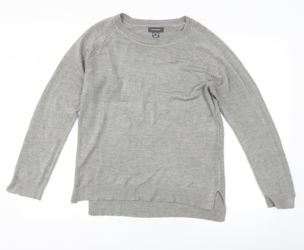 Primark Womens Grey   Pullover Jumper Size M