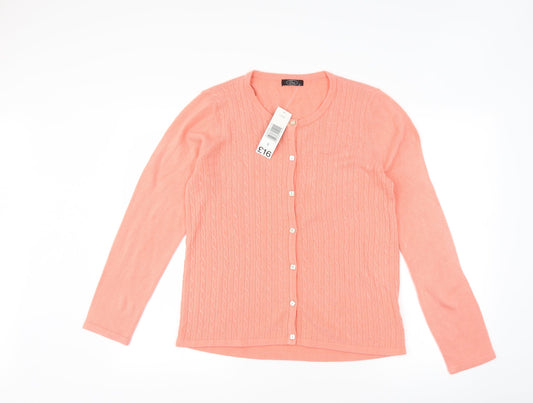 bm  Womens Pink   Cardigan Jumper Size S
