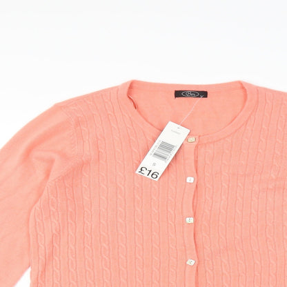 bm  Womens Pink   Cardigan Jumper Size S