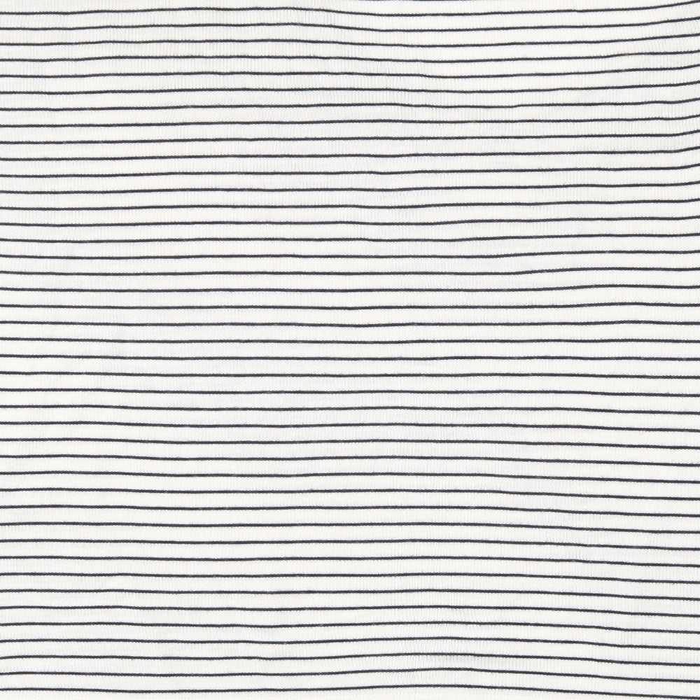 Marks and Spencer Womens White Striped Knit Pullover Jumper Size XL