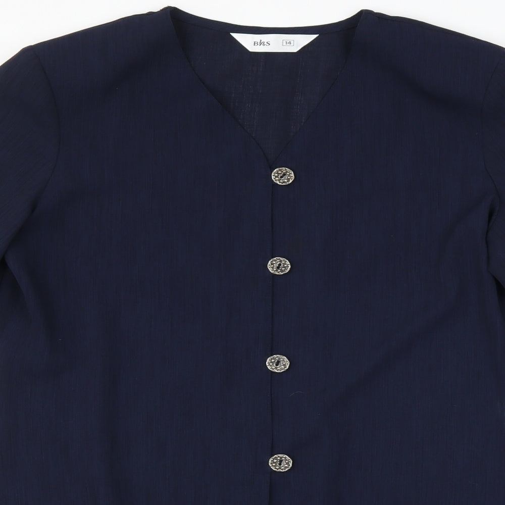 Womens UK Size 14 BHS Blue Jacket