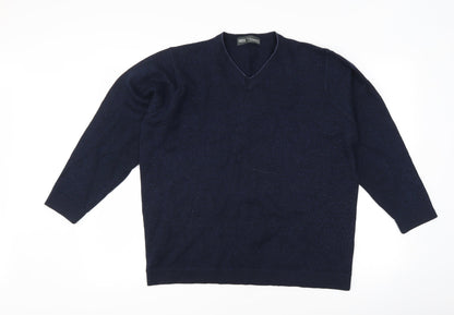 Marks & Spencer Womens Blue   Pullover Jumper Size L
