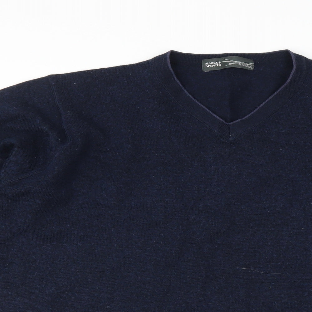 Marks & Spencer Womens Blue   Pullover Jumper Size L