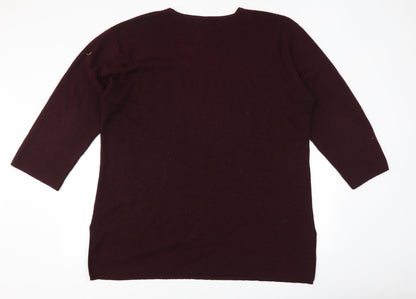House of Fraser Womens Purple   Pullover Jumper Size 18