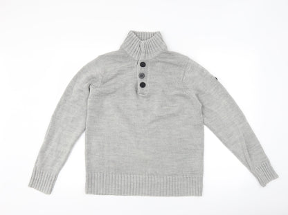 Crafted Mens Grey   Pullover Jumper Size S