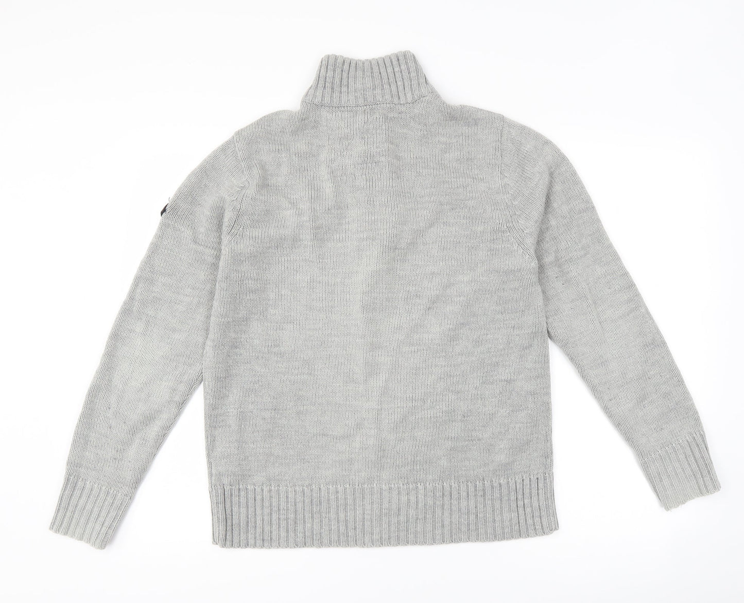 Crafted Mens Grey   Pullover Jumper Size S