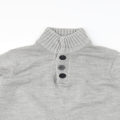 Crafted Mens Grey   Pullover Jumper Size S