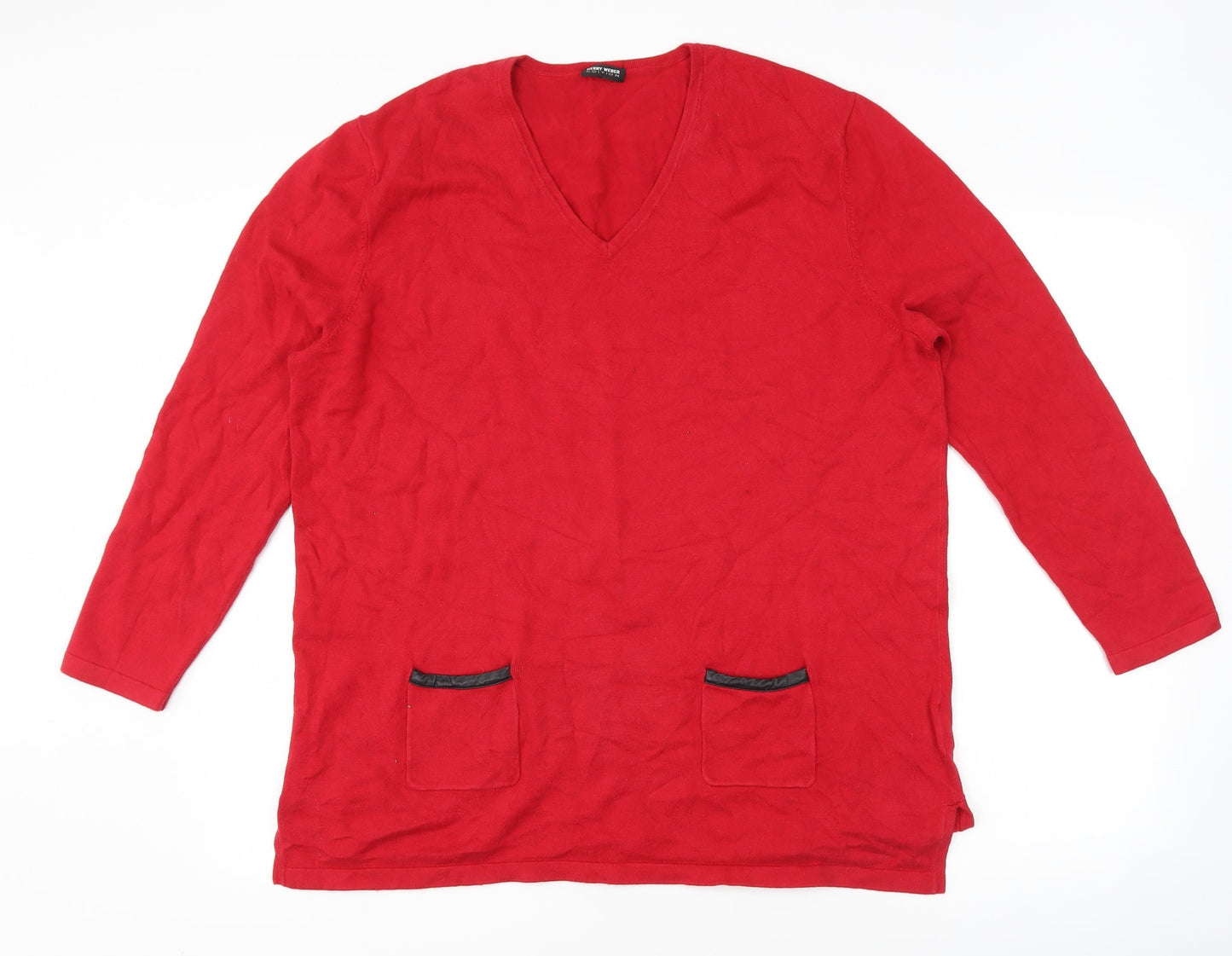 Gerry Weber Womens Red   Pullover Jumper Size 16