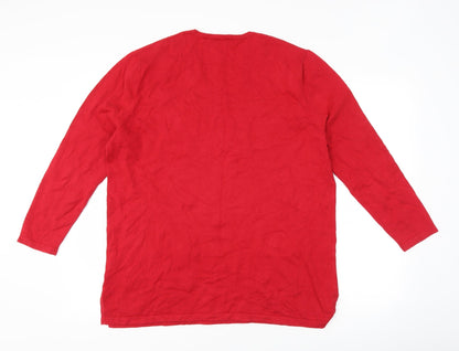 Gerry Weber Womens Red   Pullover Jumper Size 16