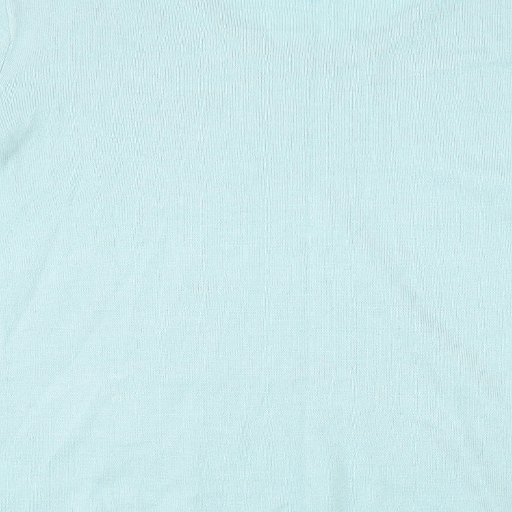Womens UK Size 16 julipa Blue Basic T-Shirt